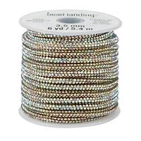 3.5mm Crystal AB Glass Rhinestone Cord, 6yd. by Bead Landing™