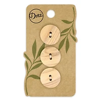 Dritz® 20mm Beige-Camel Sustainable Wood Round Button, 9ct.