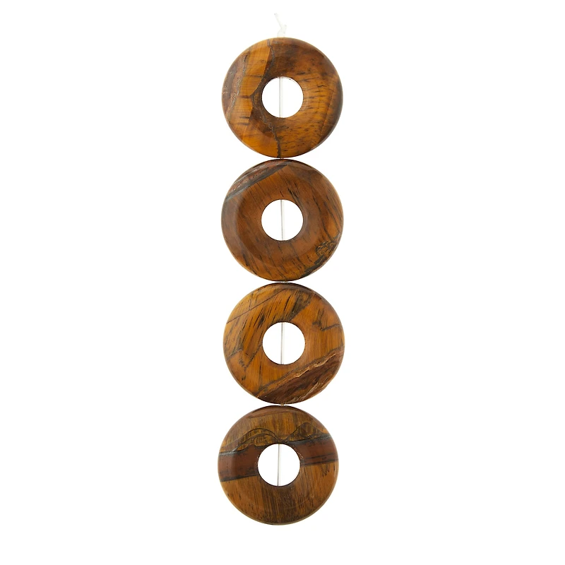 Tiger Eye Loop Beads, 30mm by Bead Landing™