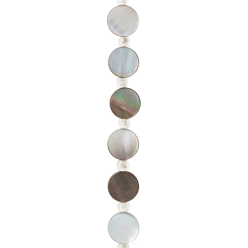 12 Pack: Disk Shell Beads, 10mm by Bead Landing™