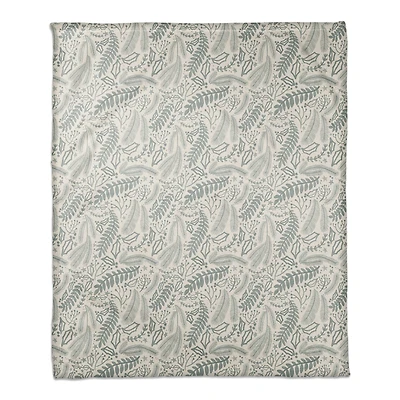Green Winter Pattern 50" x 60" Coral Fleece Blanket