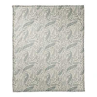 Green Winter Pattern 50" x 60" Coral Fleece Blanket