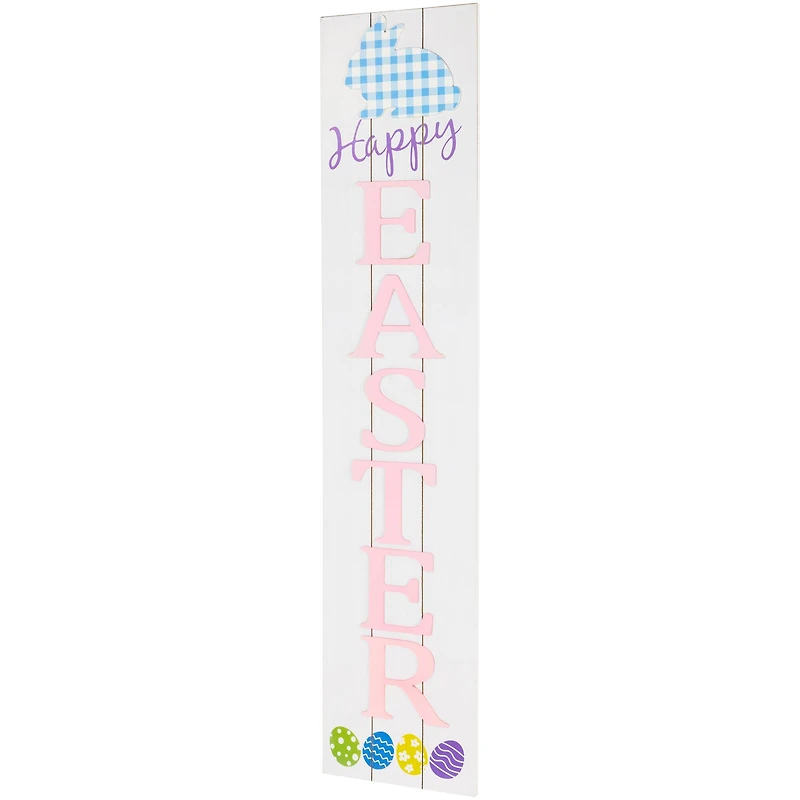 3ft. Happy Easter Wooden Porch Board Sign