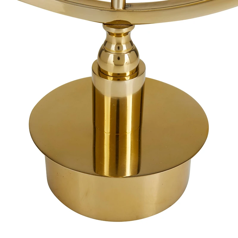 Gold Modern Abstract Clock, 19" x 7" x 25"