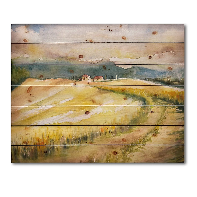 Designart - Golden Fields of Tuscany Italy