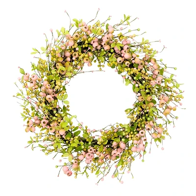 28'' Multicolored Poppy Floral Spring Wreath