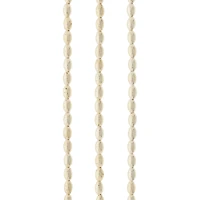 12 Pack:  Silver Metal Small Oval Beads, 6mm by Bead Landing™