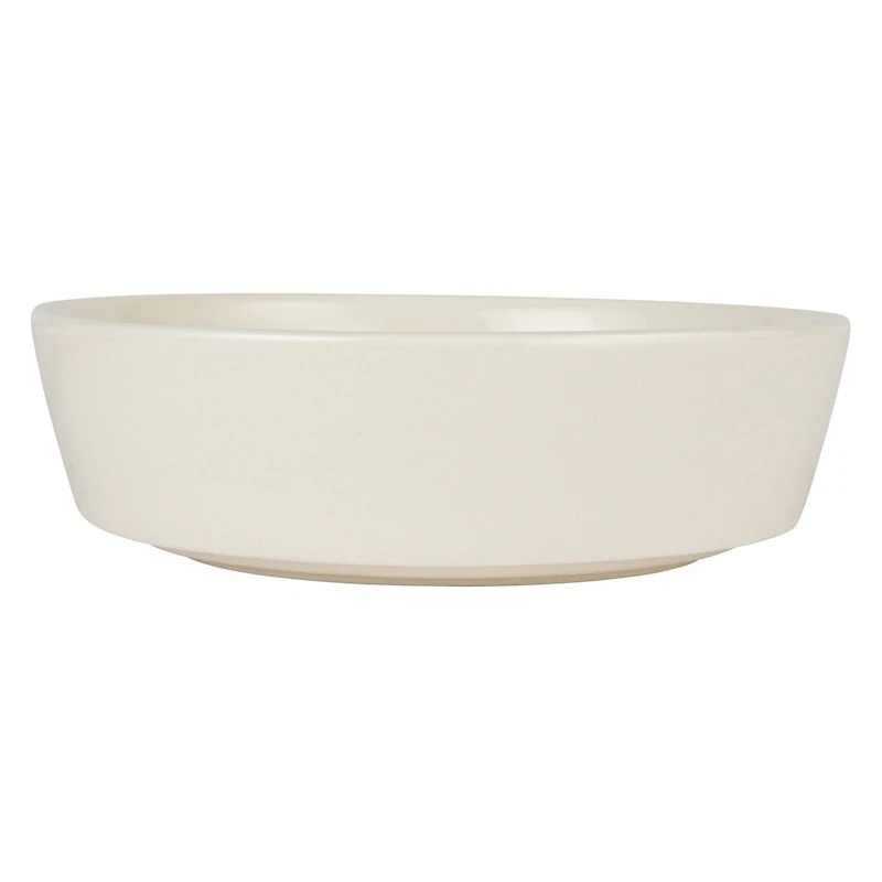 Hello Honey® 5.75" White & Natural Acacia Wood Enhanced Stoneware Serving Set