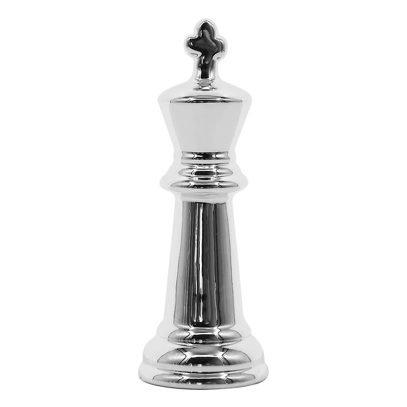 7" Silver King Ceramic Tabletop Chess Piece by Ashland®