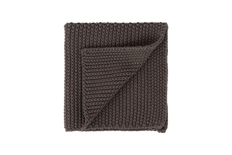 Hello Honey® Gray & Charcoal Square Cotton Knit Dish Cloth Set