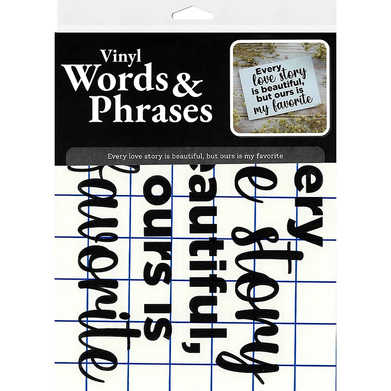 Leisure Arts® Vinyl Matte Black Every Love Story Decal