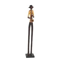 24" Eclectic Musician Sculpture Set