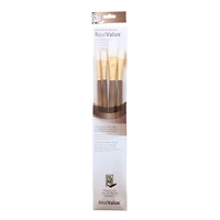 Princeton™ RealValue™ White Taklon 4 Piece Brush Set