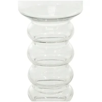 The Novogratz Clear Glass Candle Holder Set