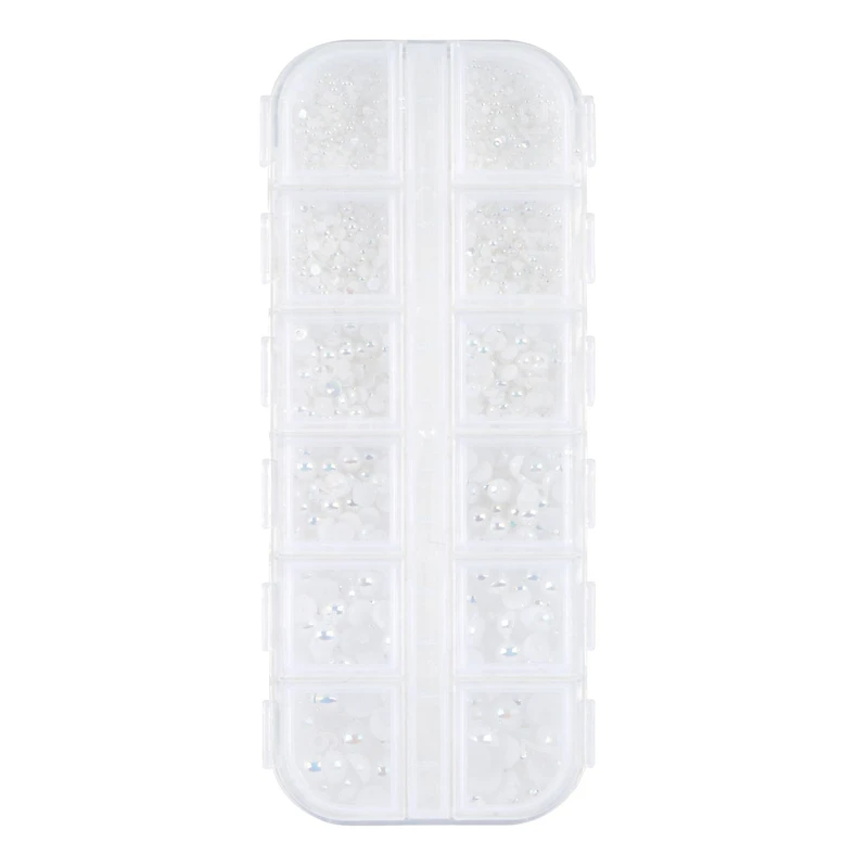 Plastic Round Flatback Pearl Mix by Bead Landing