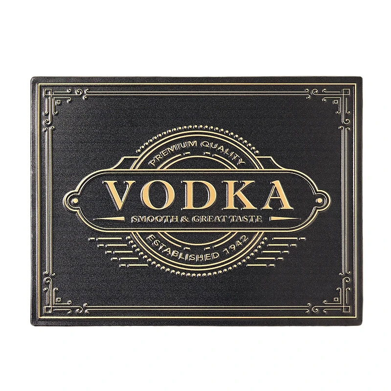 American Art Decor Vodka Metal Embossed Sign