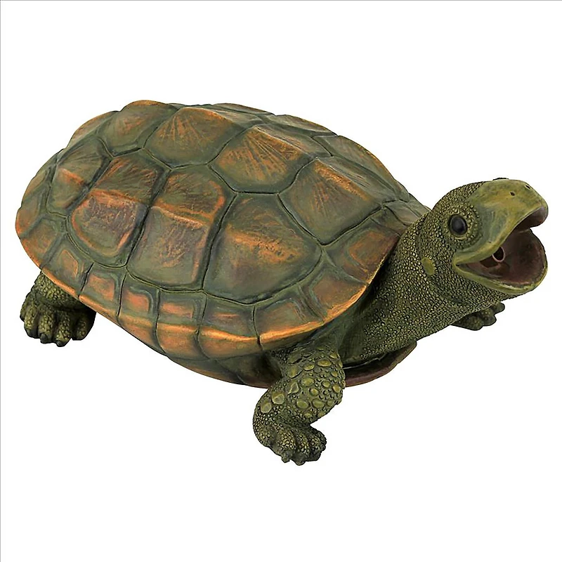 Design Toscano 9.5" Sprinkle the Turtle Piped Spitter Statue