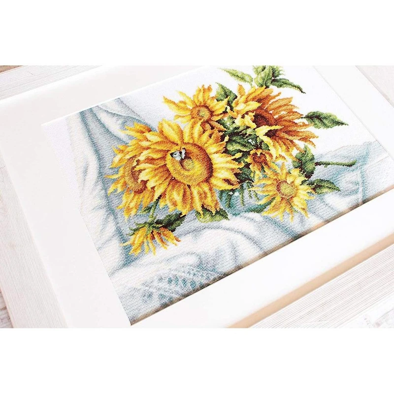 Luca-s Sunflowers Counted Cross Stitch Kit