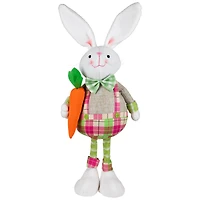 19" Bunny Rabbit Figurines with Easter Sign Spring Décor, 2ct.