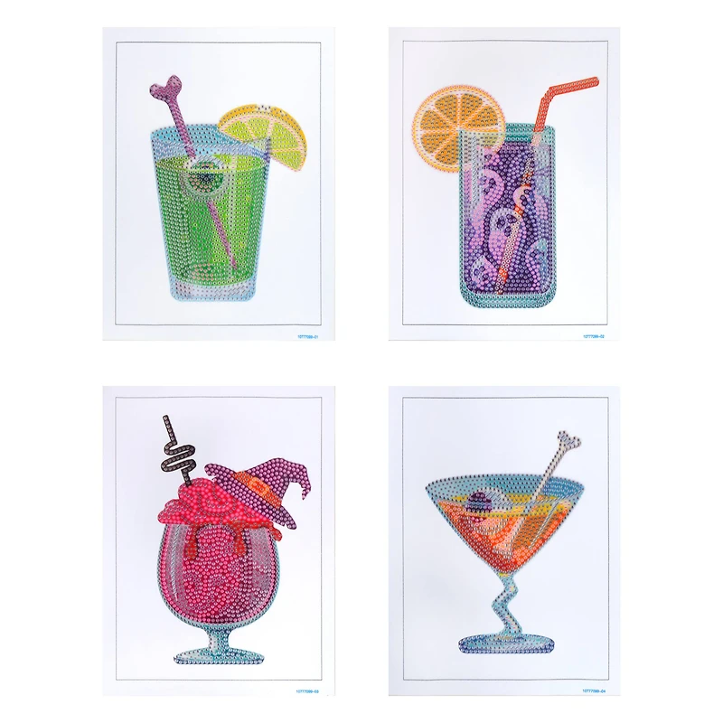 5" x 7" Cocktails Diamond Art Kit by Make Market®
