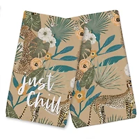 Just Chill Tropical Cheetah Tea Towel Set