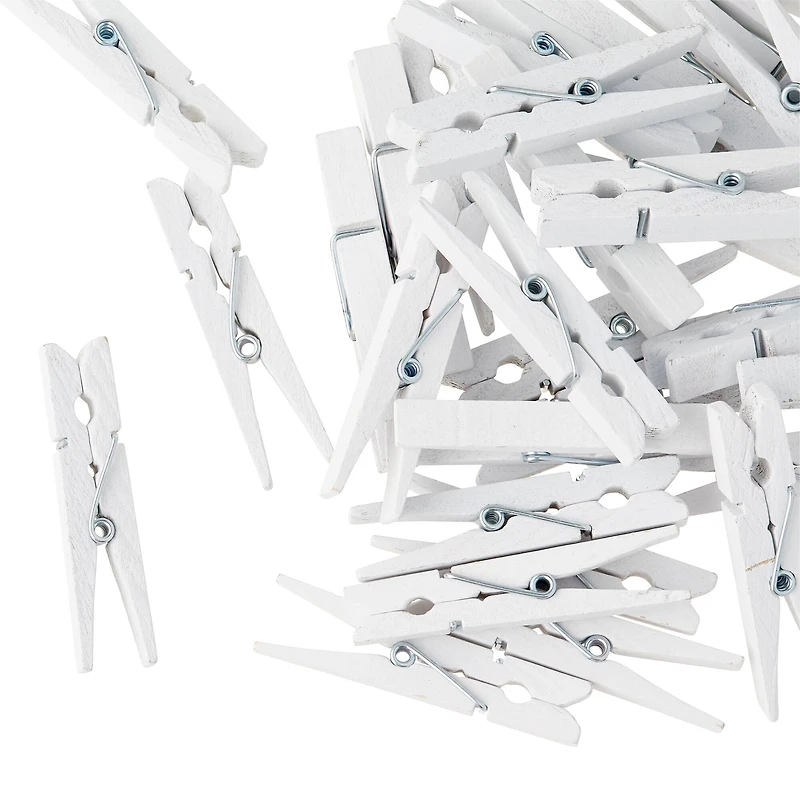 Medium Clothespin Embellishments by Recollections™, White
