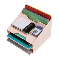 Mind Reader Desktop Organizer, Vertical File Holder, Paper Trays, Office, Plastic