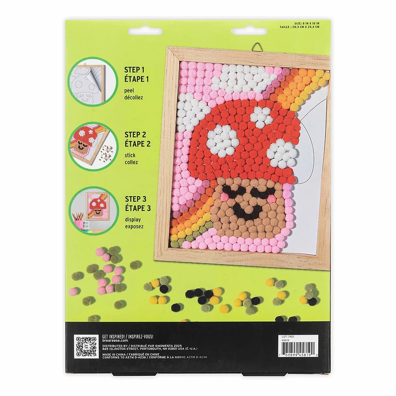 VIVID by Brea Reese® Mushroom Pom Art Kit