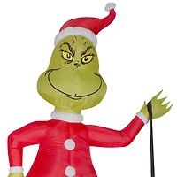 12ft. Airblown® Inflatable Grinch & Max in Sleigh Colossal Scene