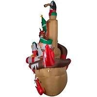 10ft. Airblown® Inflatable Giant Christmas Pirate Ship
