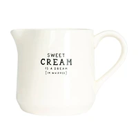 Hello Honey® White Charming Stoneware Creamer & Sugar Pot Set with Spoon