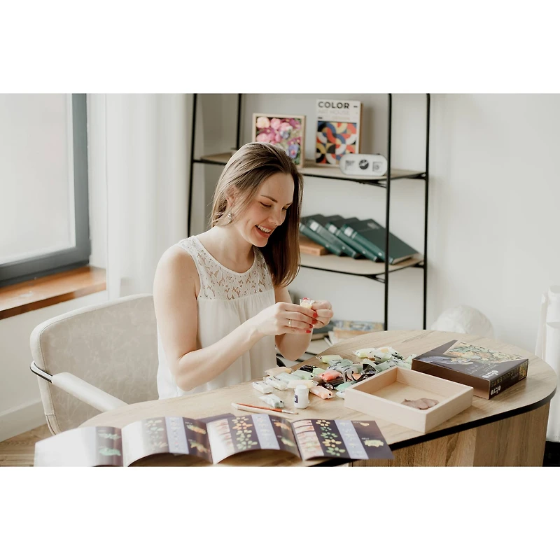 OKTO DIY Wood & Craft Energy Succulents Clay Kit