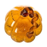 Glitzhome® Crackle Glass Pumpkin