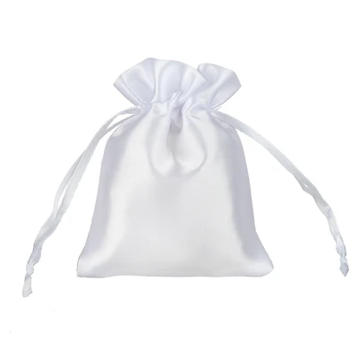 3" x 4" White Satin Favor Bags, 12ct. by Celebrate It™