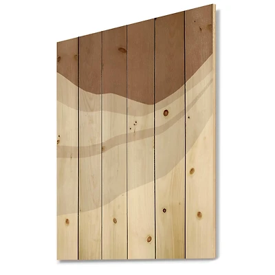 Designart - Terracotta and Ivory Shapes with Scuff Effect