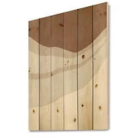 Designart - Terracotta and Ivory Shapes with Scuff Effect