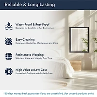 Head West Bronze Stainless Steel Beveled 30" x 40" Framed Accent Vanity Mirror