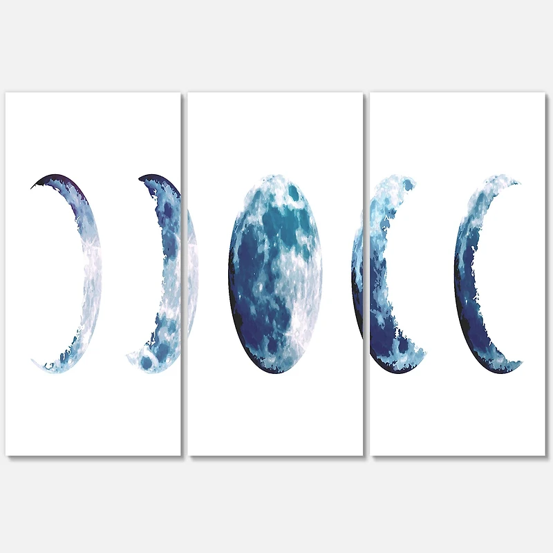 Designart - Magic Blue Moon Phases
