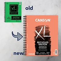 Canson® XL® Recycled Wirebound Sketch Pad, 9" x 12"