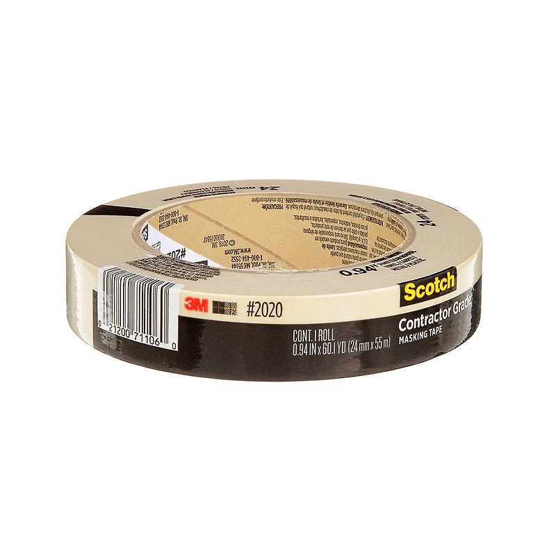 3M® 1" Masking Tape, 6 Rolls