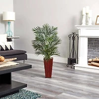 3.5ft. Potted Areca Palm in Bamboo Planter