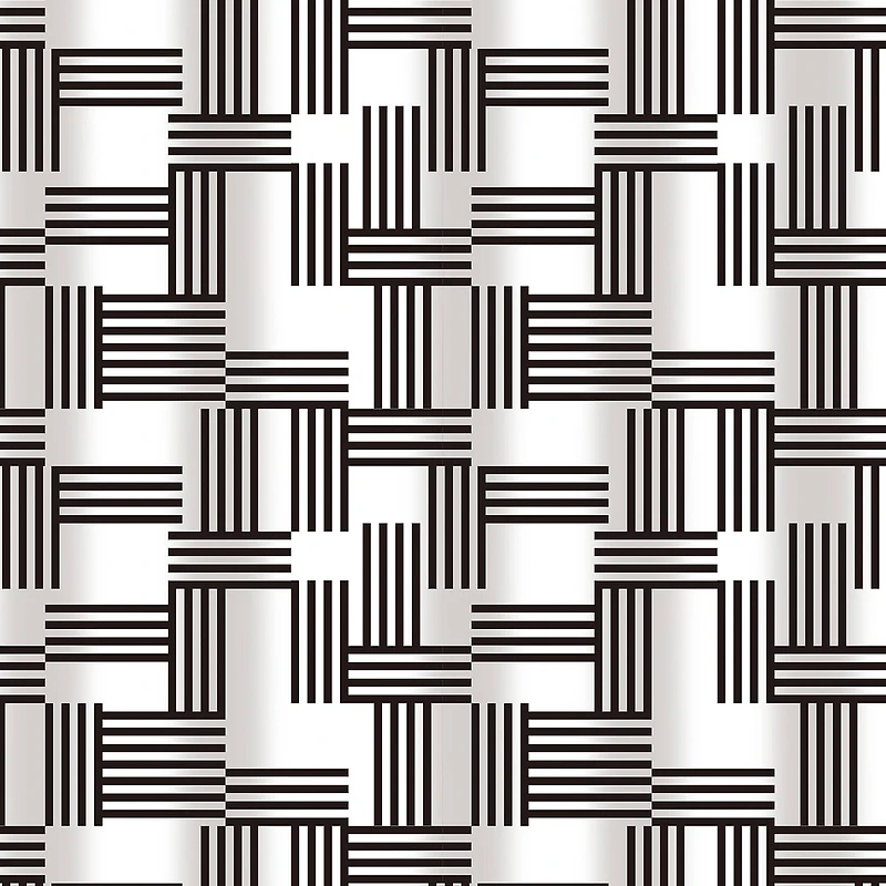 Bath Bliss Woven Stripes Design Shower Curtain