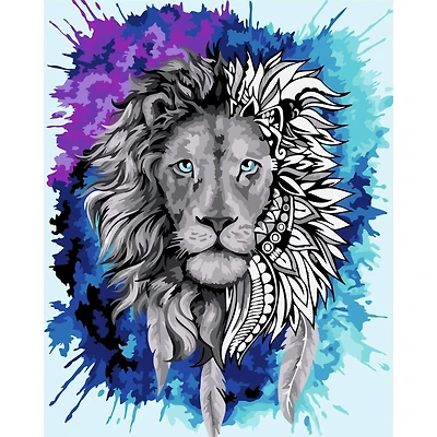 Crafting Spark Lion Painting by Numbers Kit