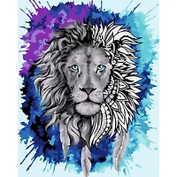 Crafting Spark Lion Painting by Numbers Kit