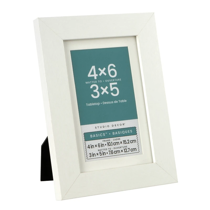 Basics™ White Tabletop Frame with Mat by Studio Décor