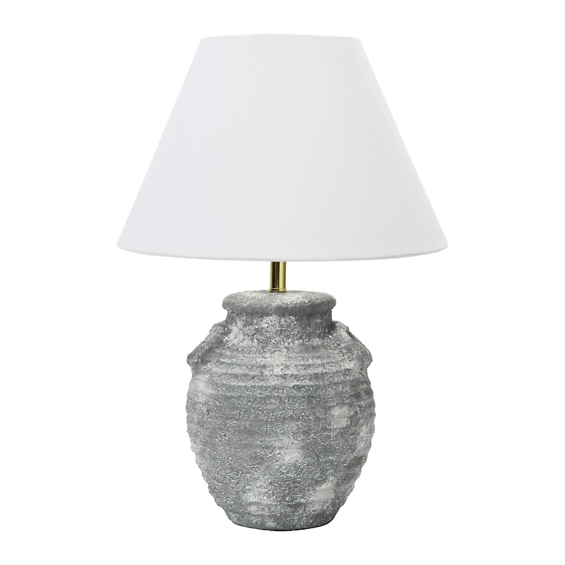 Hello Honey® 23" Gray Terra Cotta Table Lamp