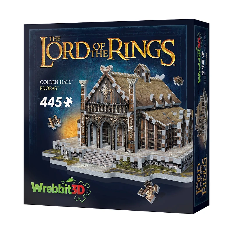 The Lord of the Rings - Golden Hall - Edoras 3D Puzzle: 445 Pcs