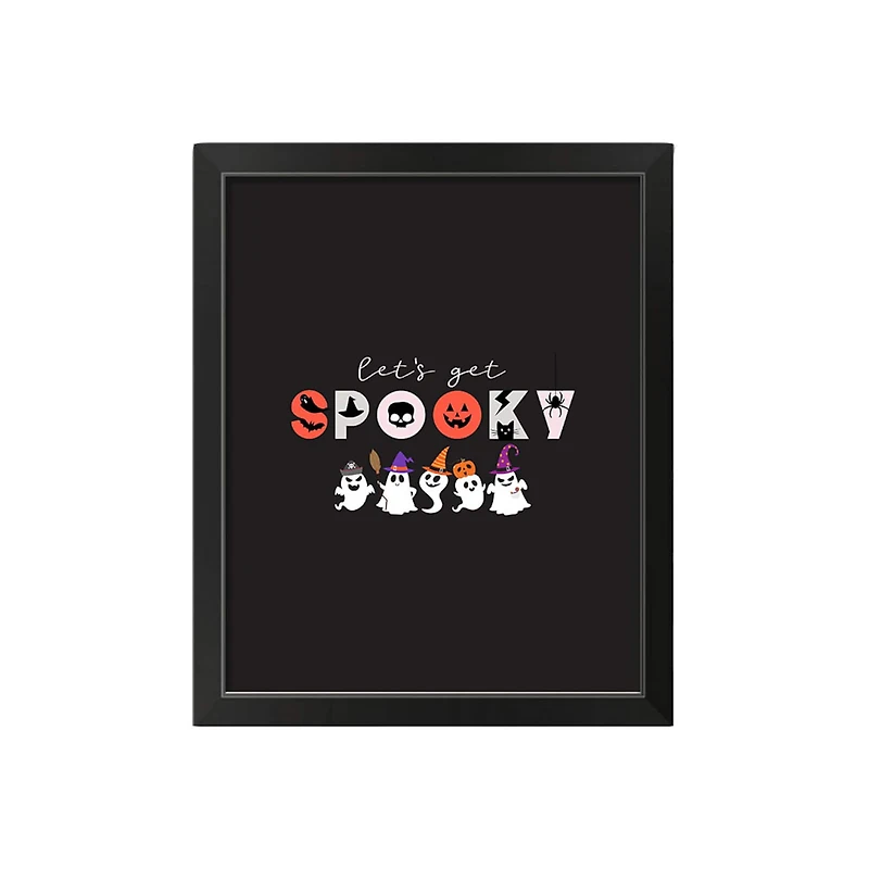 Get Spooky Black Framed Print Wall Art