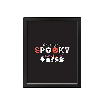 Get Spooky Black Framed Print Wall Art