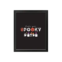 Get Spooky Black Framed Print Wall Art